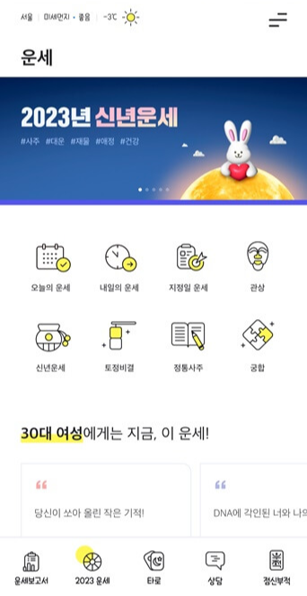점신-운세