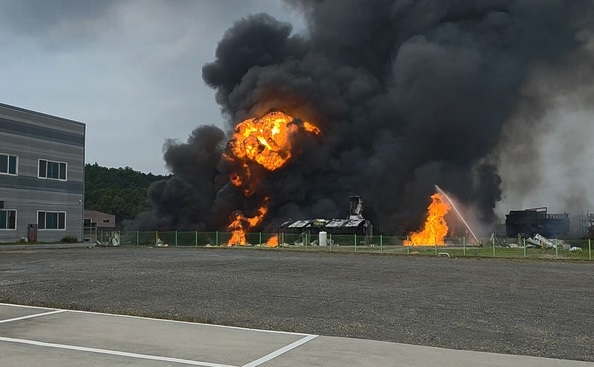 경북 화학공장 폭발사고