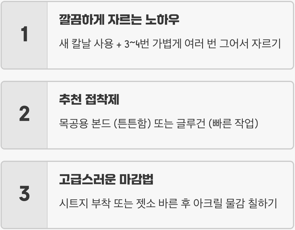 초보자도 성공! 하드보드지로 만드는 DIY 소품 BEST 5