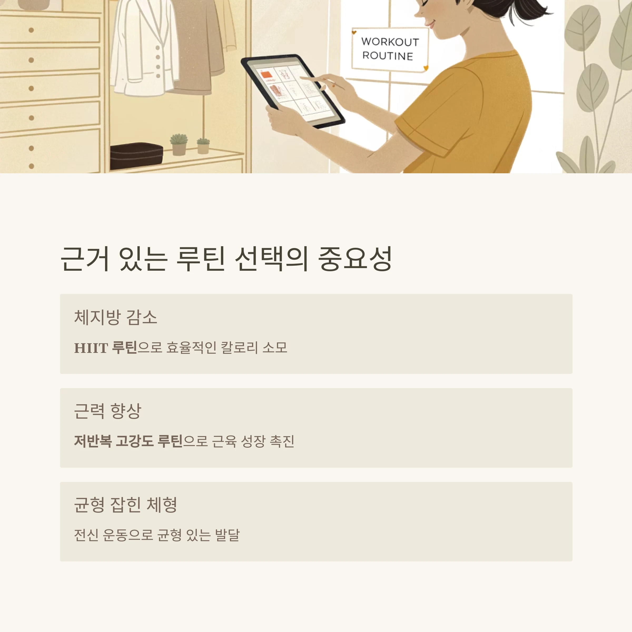 홈트레이닝루틴