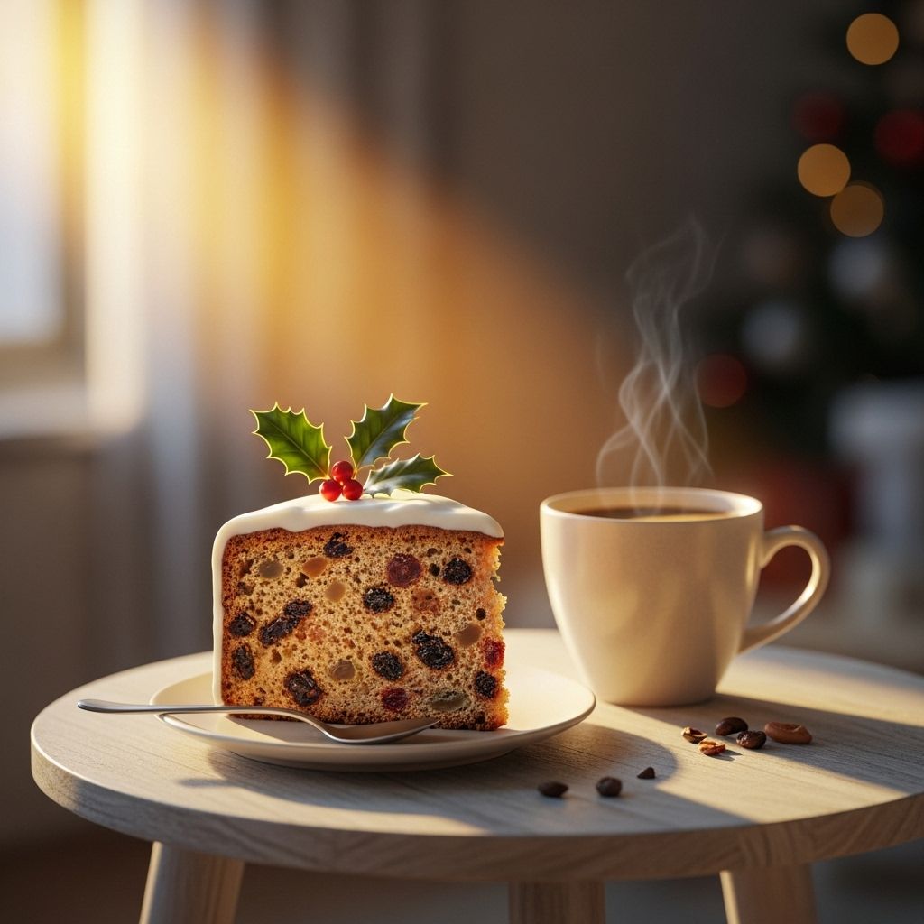 베스킨라빈스 크리스마스 케이크 사전예약 테이블 위에 커피와 케이크