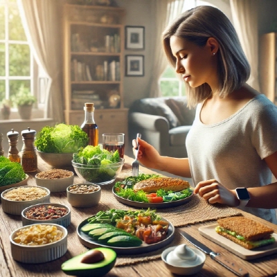 당뇨-환자가-식탁에서-식사하는-사진