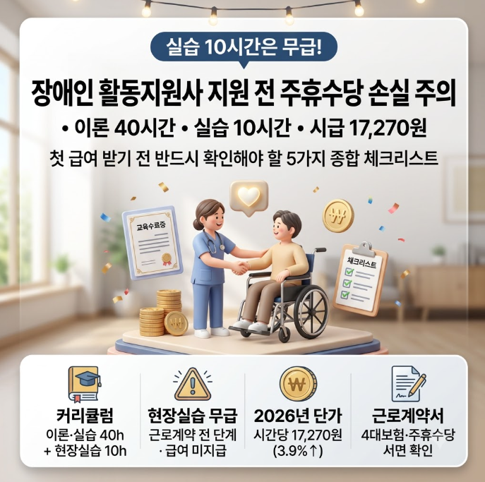장애인활동보조사 교육과정 실습