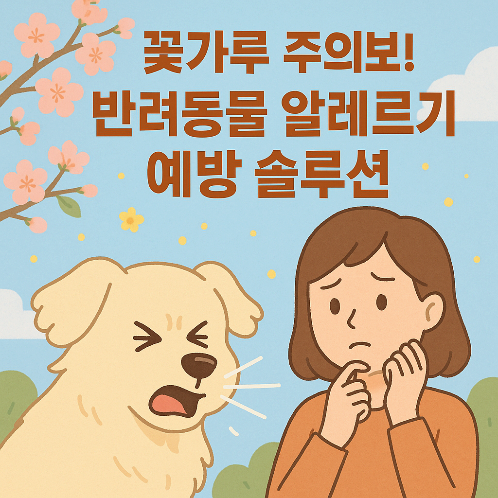 꽃가루 주의보 반려동물 알레르기 예방 솔루션