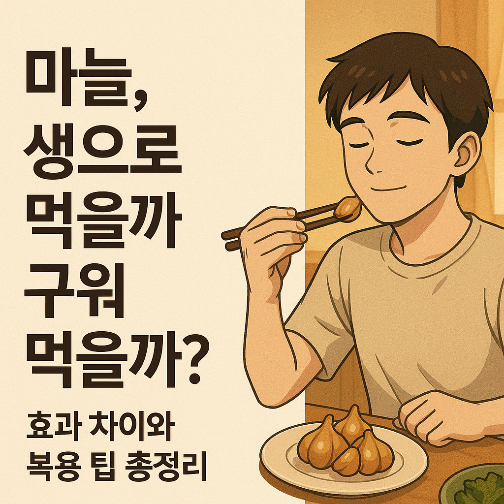 마늘 어떻게 먹는게 좋을까?