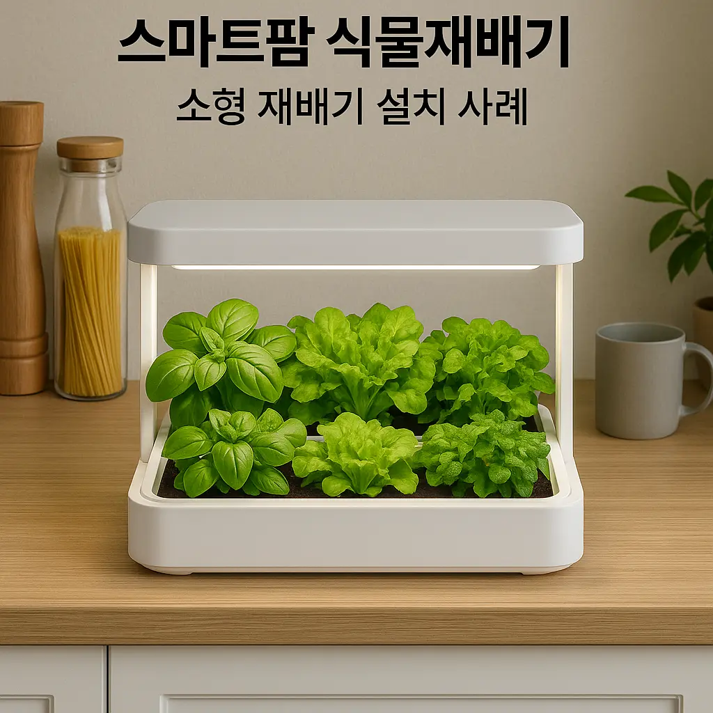   스마트팜 식물재배기(소형) 설치사례
  
