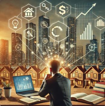 부동산 투자를 자기 계발의 과정으로 표현한 이미지