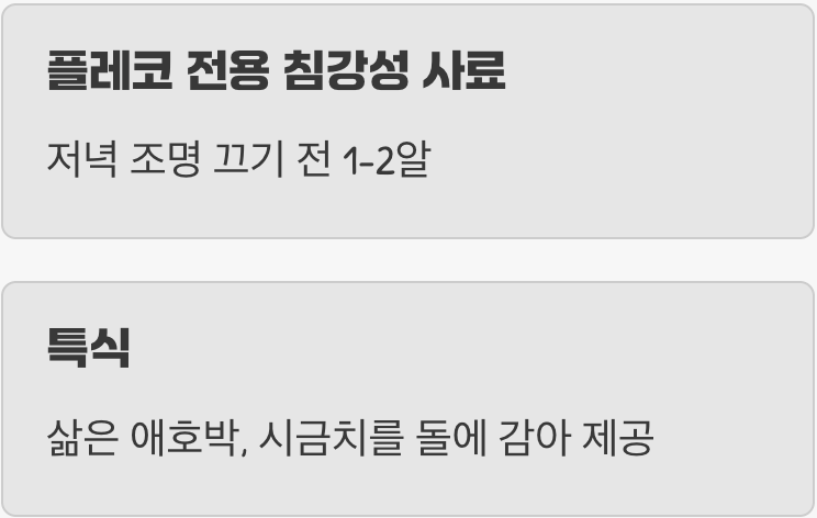 '배고픔'과의 싸움, 먹이 관리