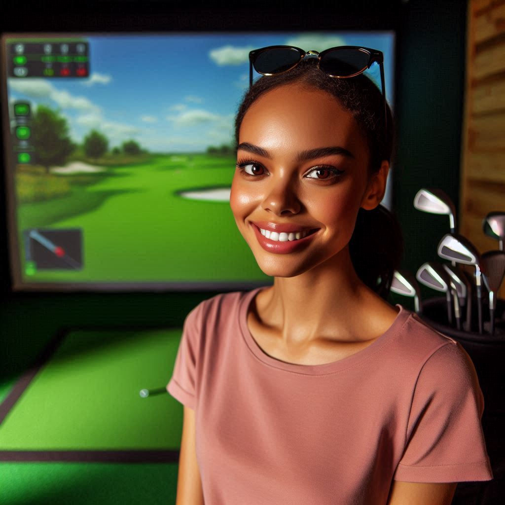 스크린골프장 배경