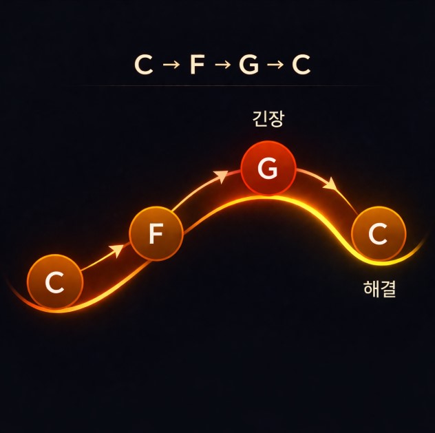 안정 → 긴장 → 해소 흐름은 눈으로 보면 더 쉽게 이해됩니다