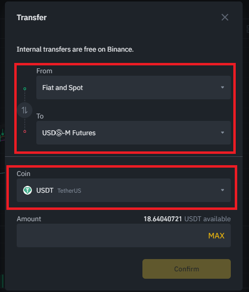 바이낸스-선물지갑-현물지갑간-자산이동방법2