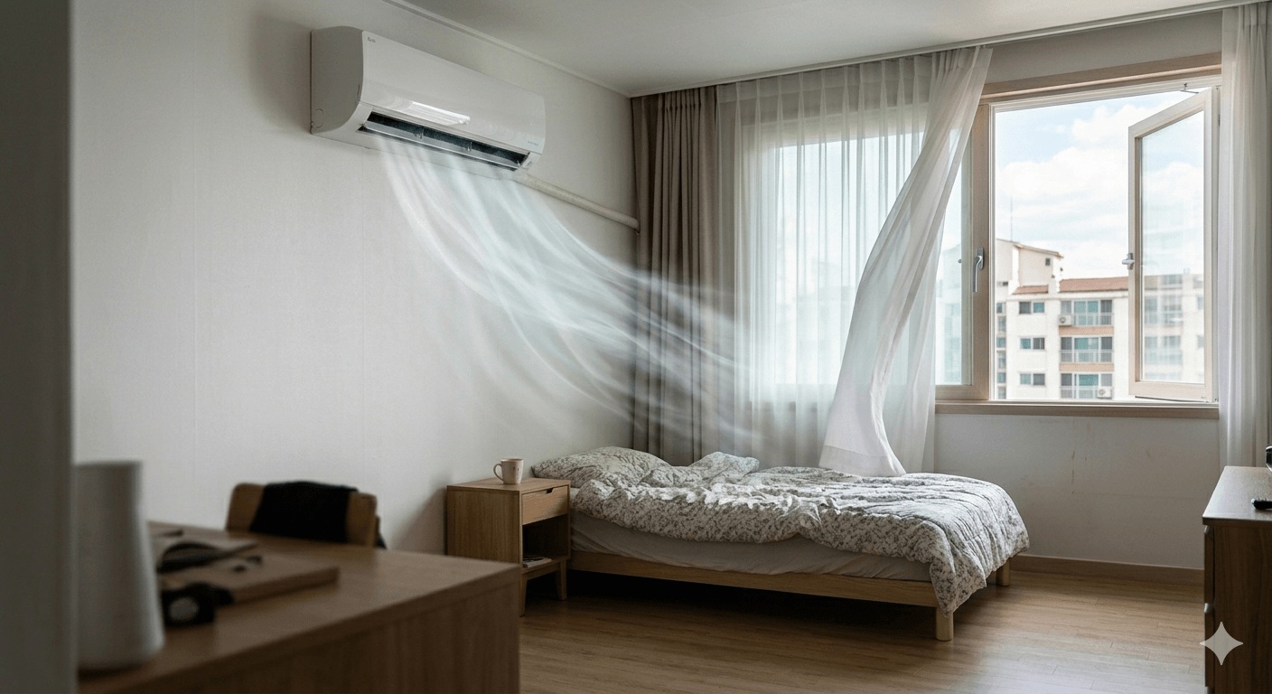 전기세 폭탄 예방 &mdash; 에어컨 끄기와 창문 닫기 외출 전 확인