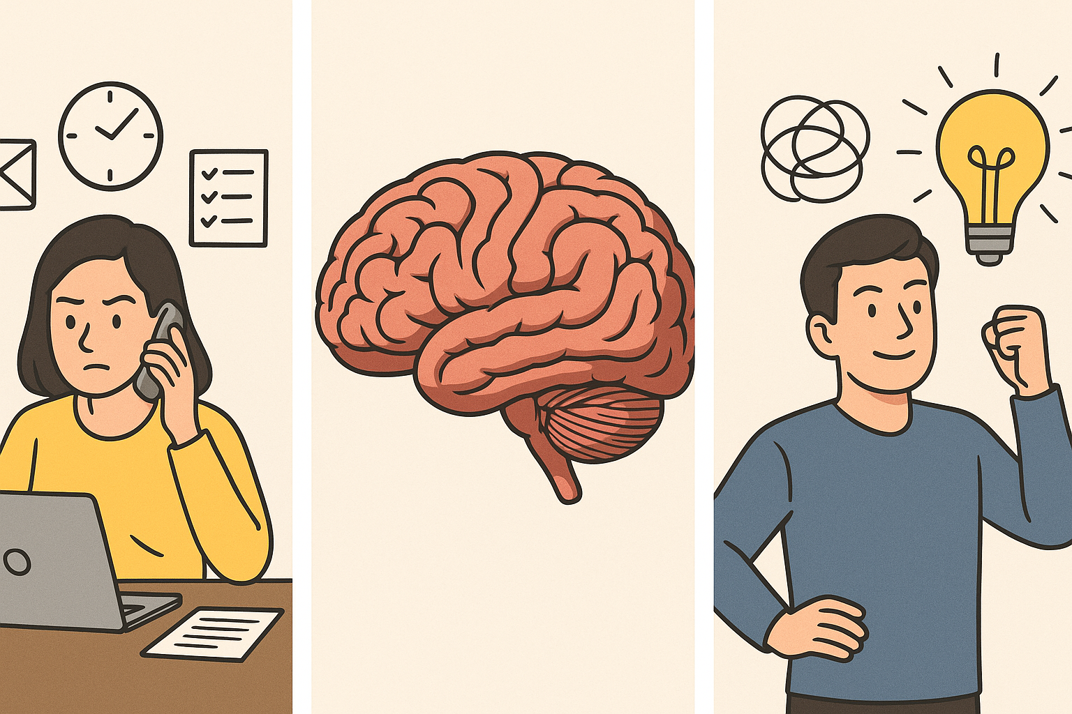 여러 일을 동시에 하면 왜 더 피곤할까? 멀티태스킹의 착각