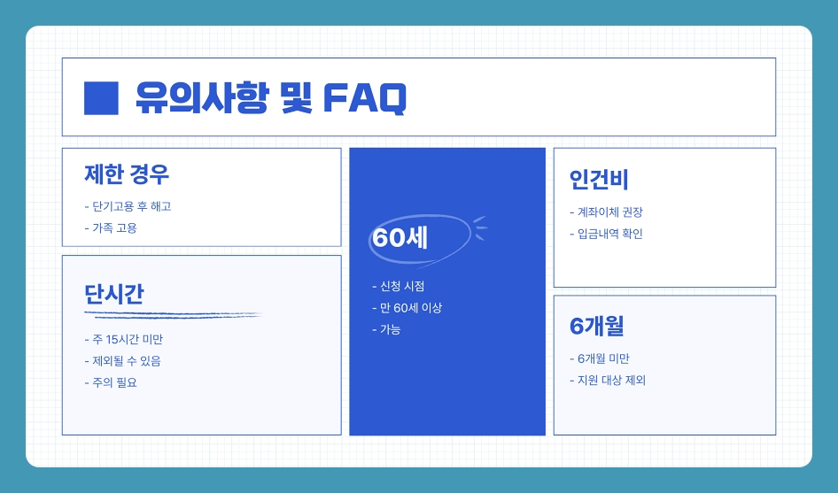 60세 이상 고용 시 받을 수 있는 고용지원금, 조건부터 신청방법까지 총정리