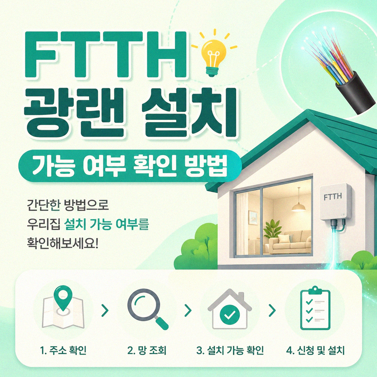 FTTH 대칭형 광랜 설치, 어떻게 확인해야 할까요