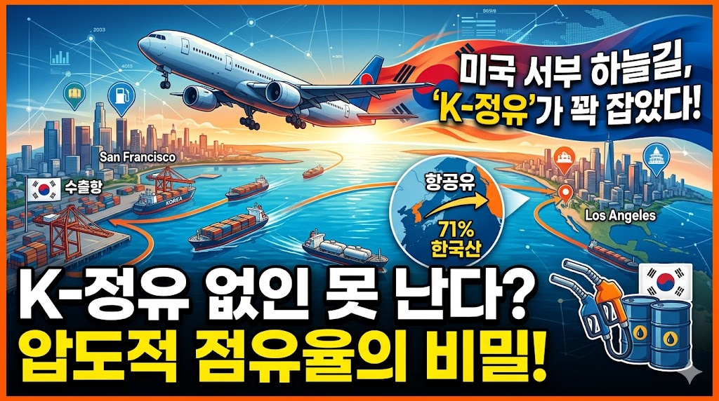 항공유 71%가 한국산? 미국 서부 하늘길이 K-정유에 달린 이유