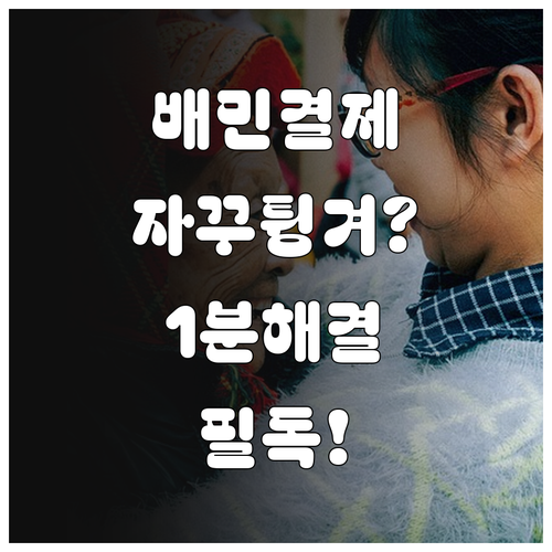 배민 결제 튕김 현상 해결법과 네트워..