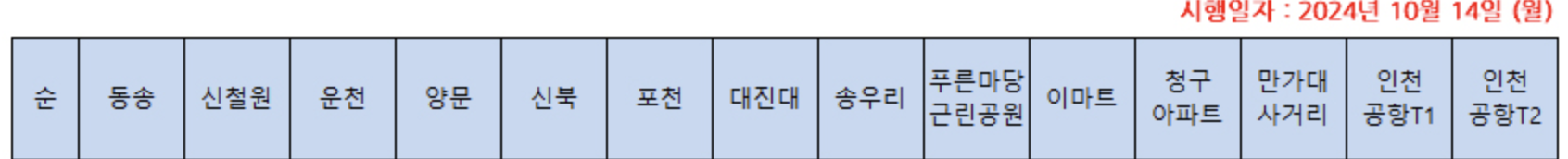 7600 공항버스 정류장
