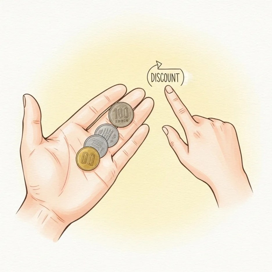 환전 수수료를 절약하는 지혜를 표현한 이미지