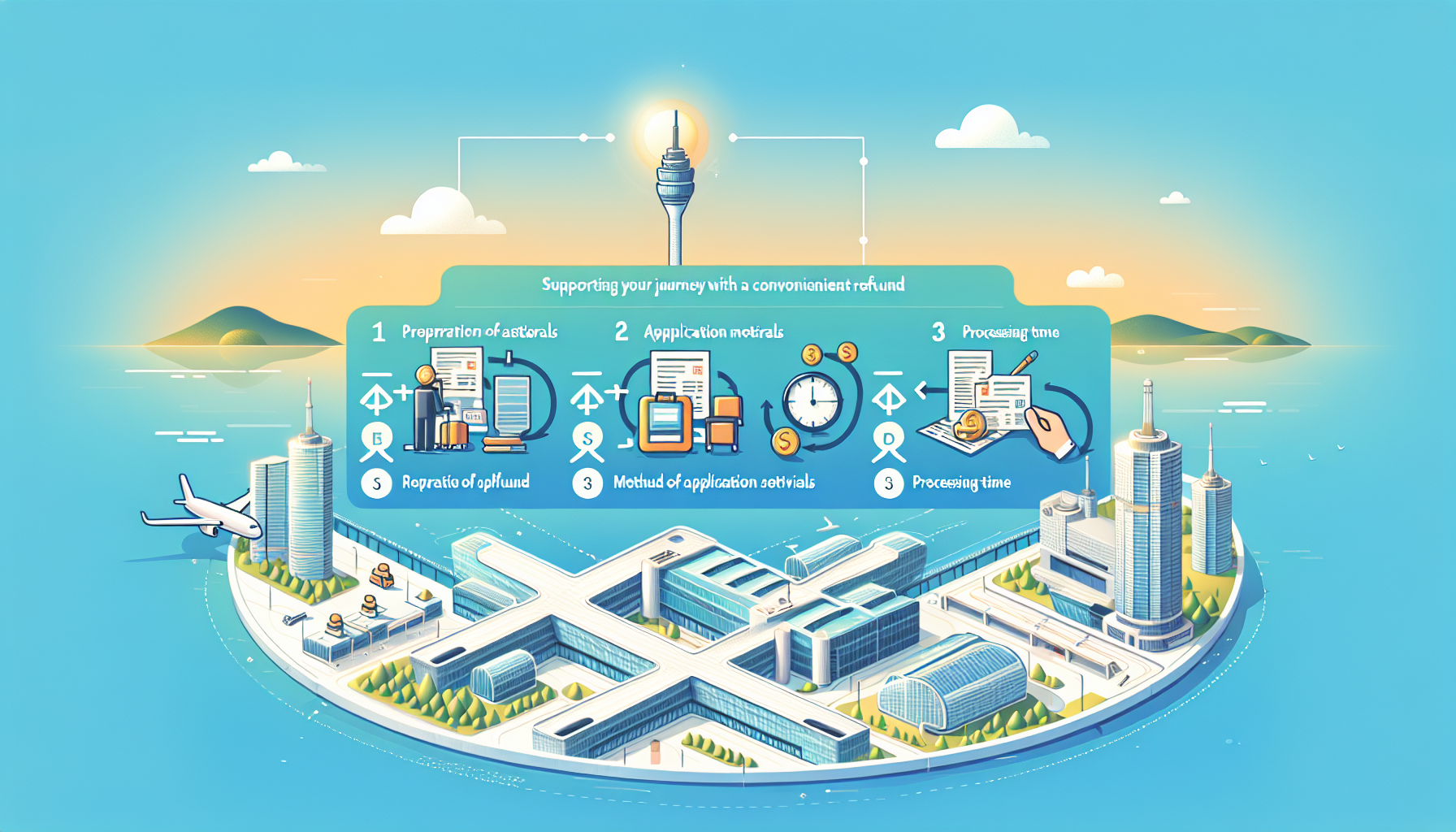 인천공항 출국장 세금 환급 신청 창구 모습