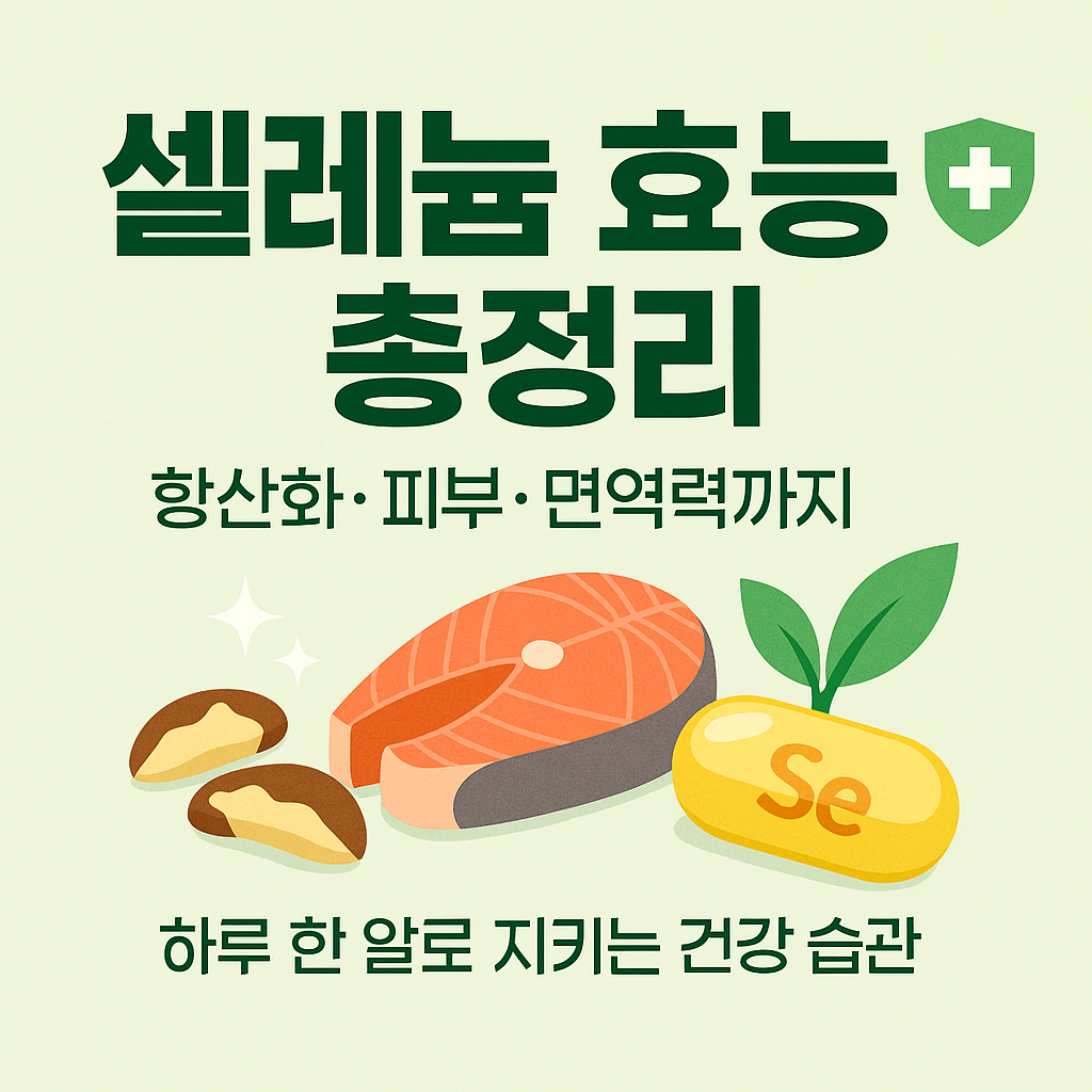 셀레늄 효능 총정리 항산화 피부 면역력까지 챙기기