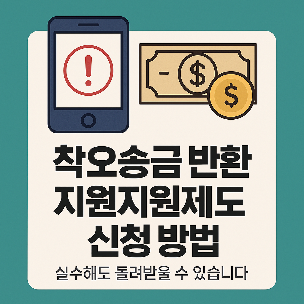 착오송금 반환지원제도 신청 방법