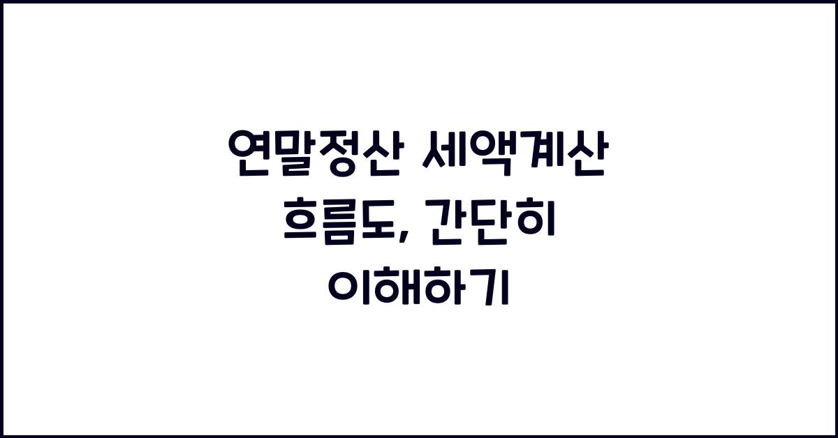 연말정산 세액계산 흐름도