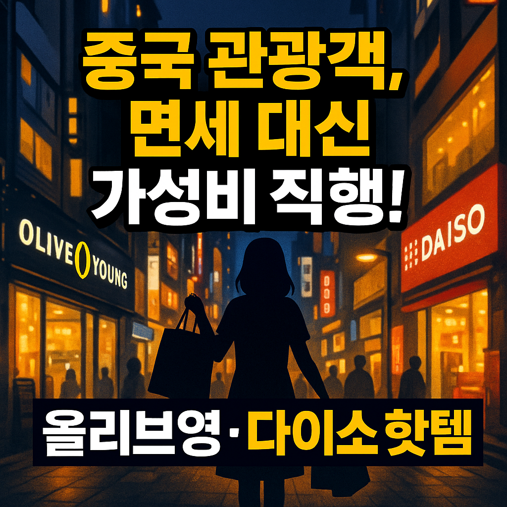 “외국인 쇼핑 트렌드 — 면세점 대신 올리브영·다이소로 이동하는 이유”