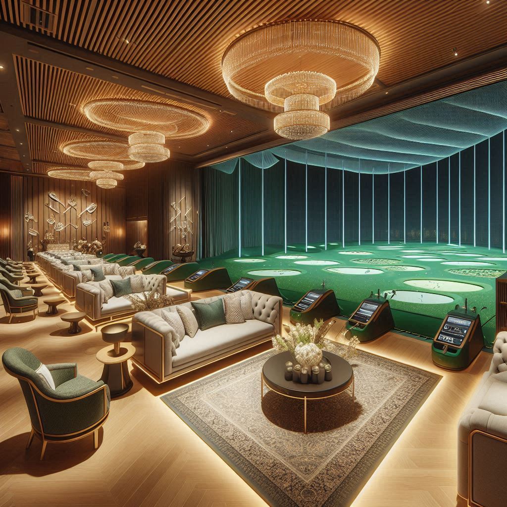 실내골프연습장 배경