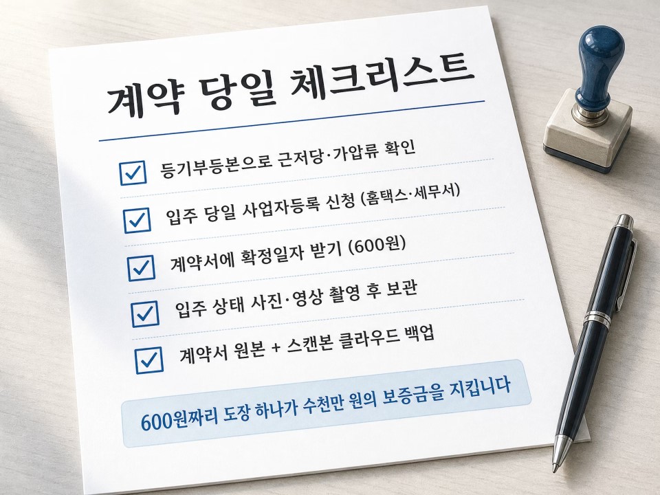 8계약 당일 체크리스트
