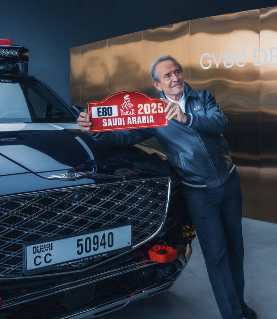 제네시스 'GV80 데저트 에디션'과 전설적인 레이싱 드라이버 '재키 익스'