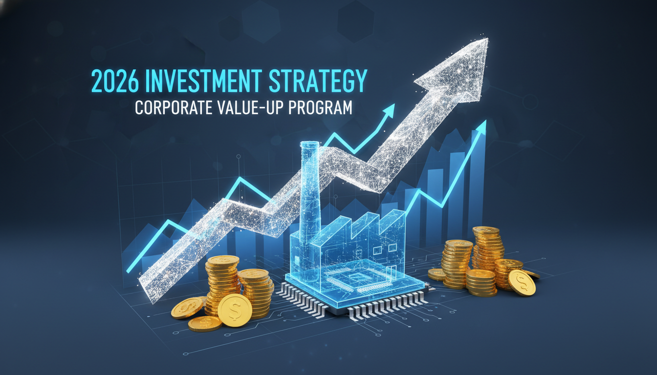 2026년 정부 선정 기업 밸류업 및 저PBR주 투자 전략 일러스트