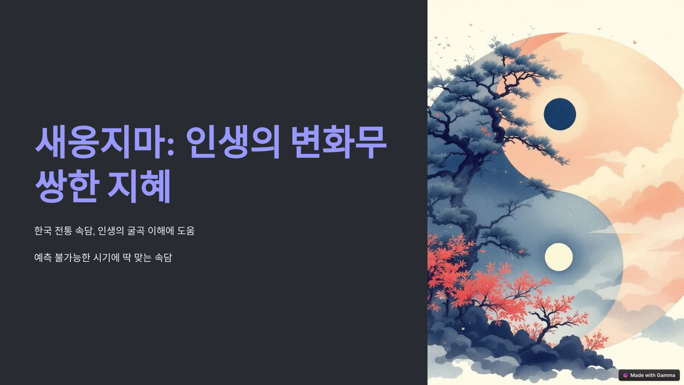 새옹지마 뜻