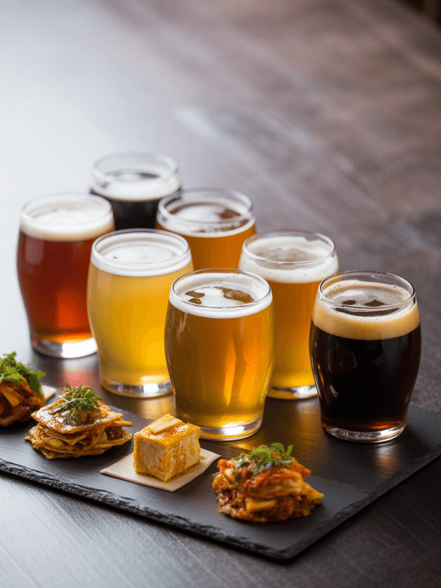 오산야맥축제 -맥주잔-안주-모습