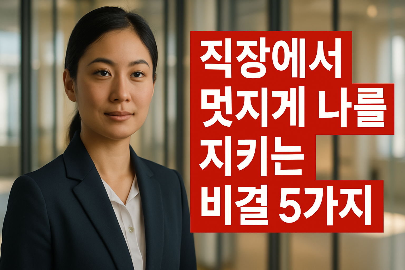 직장에서 멋지게 나를 지키는 비결 5가지