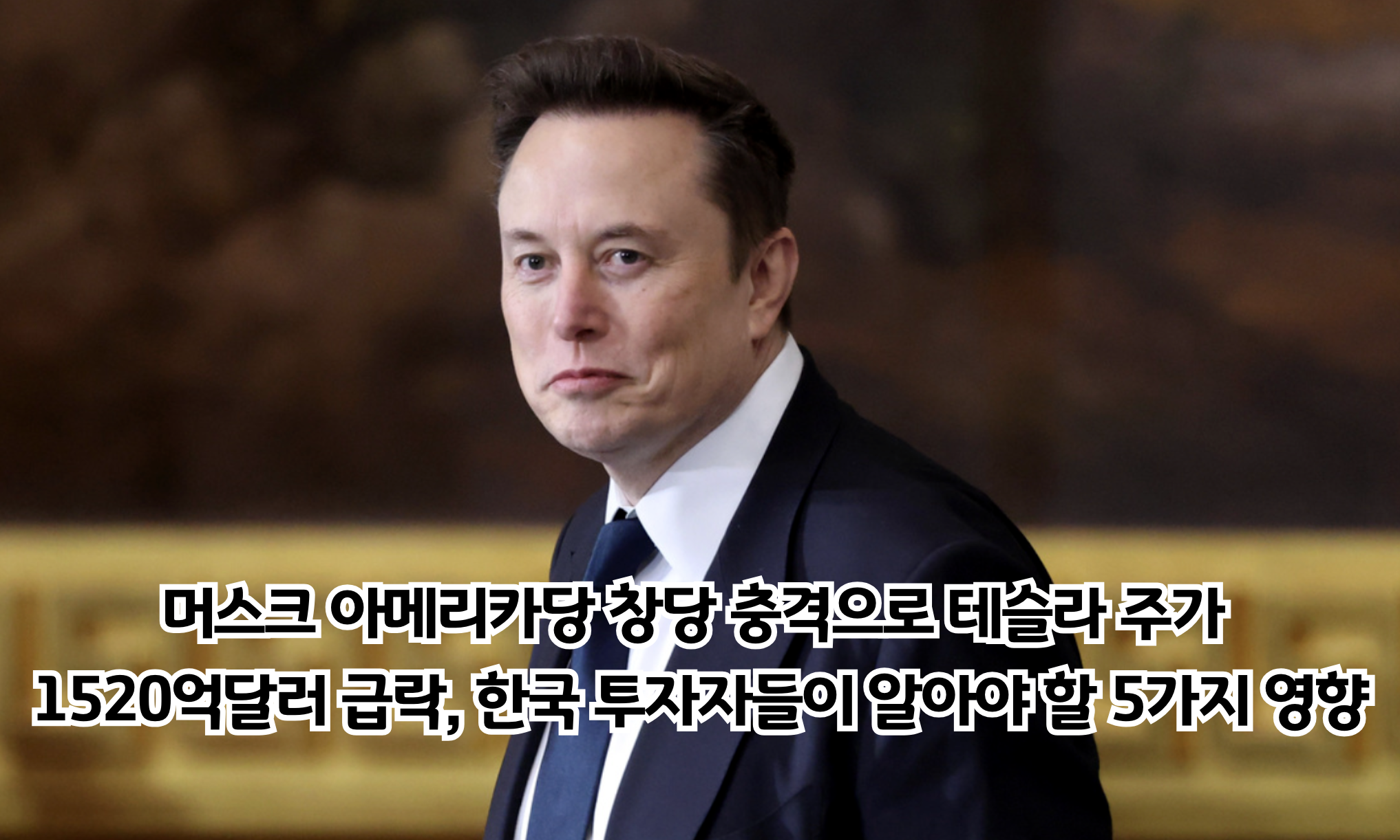 머스크 아메리카당 창당이 한국 경제와 글로벌 투자환경에 미치는 충격적 파급효과
