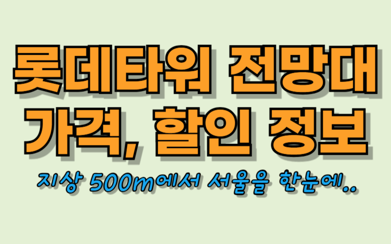 롯데타워 전망대