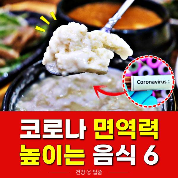 코로나 면역력 높이는 음식,면역력 높이는 방법,팁줌