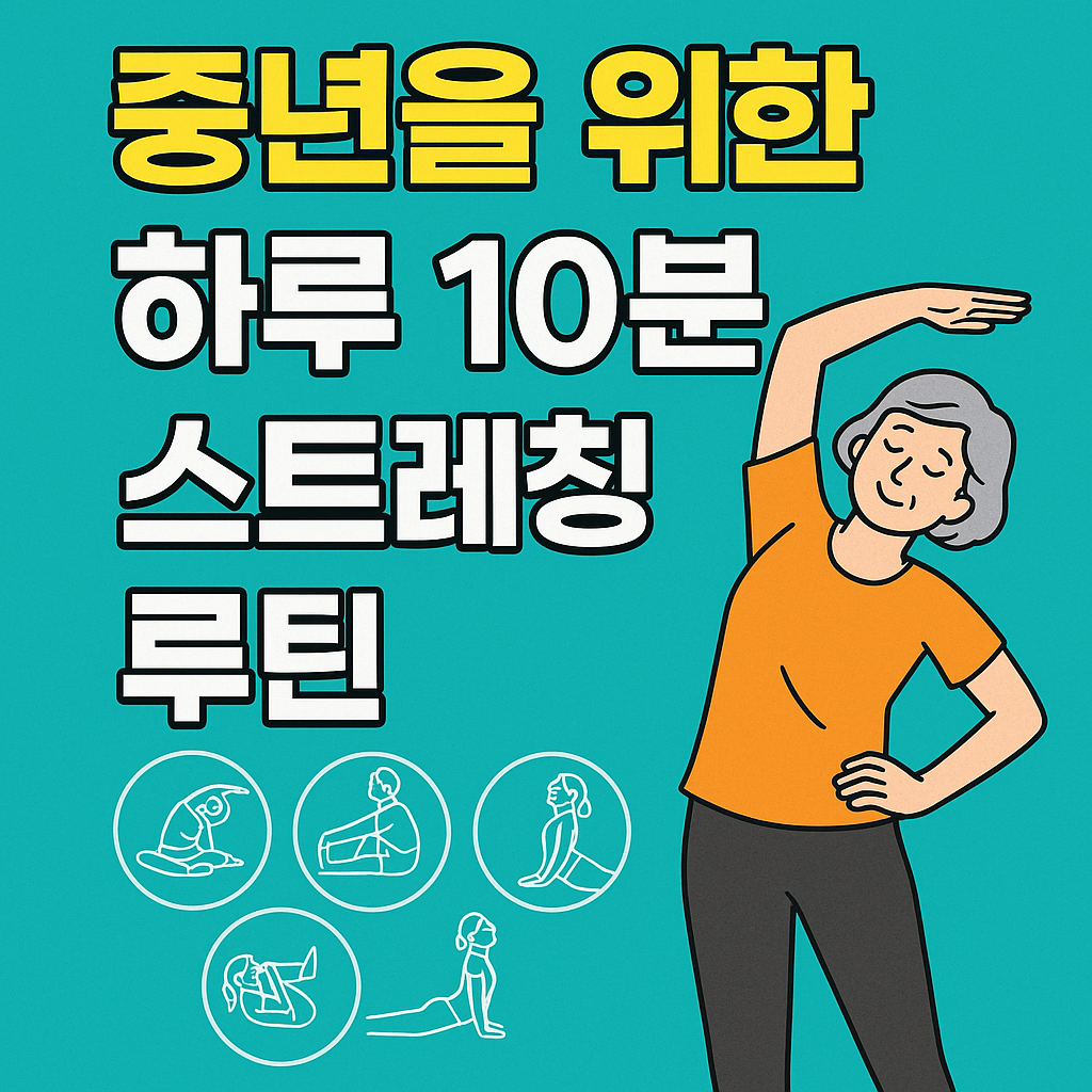 중년 건강 스트레칭