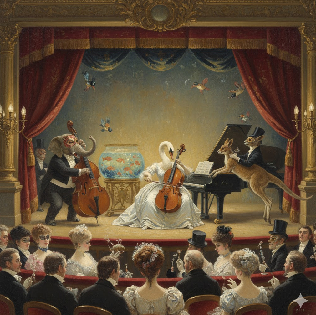 생상, 동물의 사육제 관련 그림