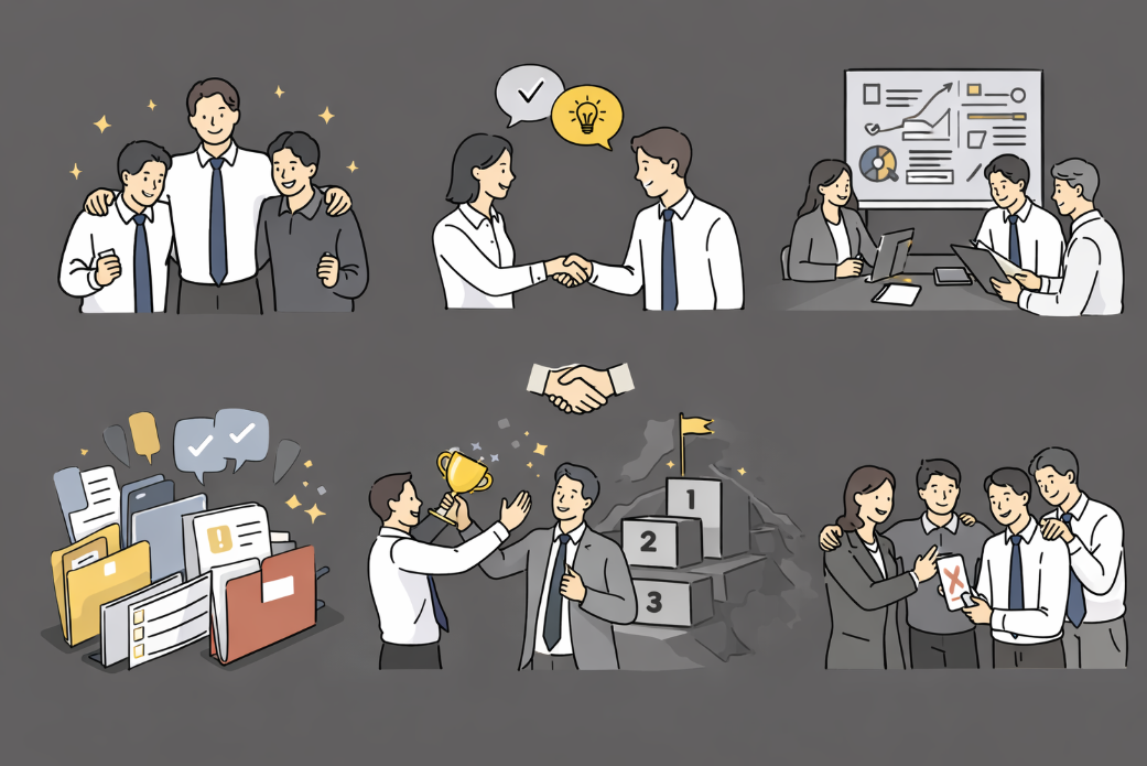 팀워크가 잘되는 회사