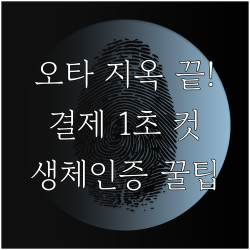 결제 비밀번호 오타 방지를 위한 생체..