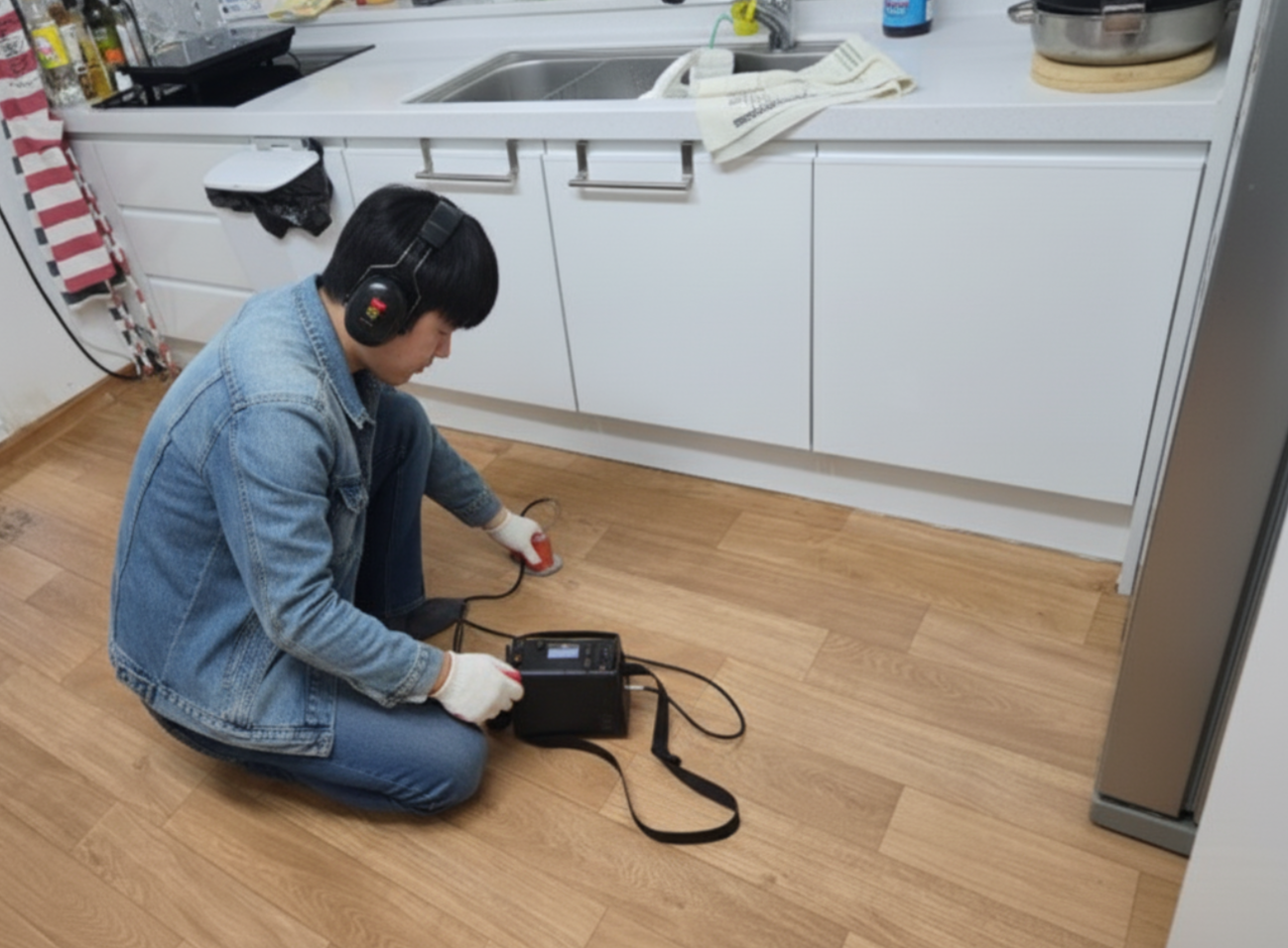 누수탐지 청음 검사