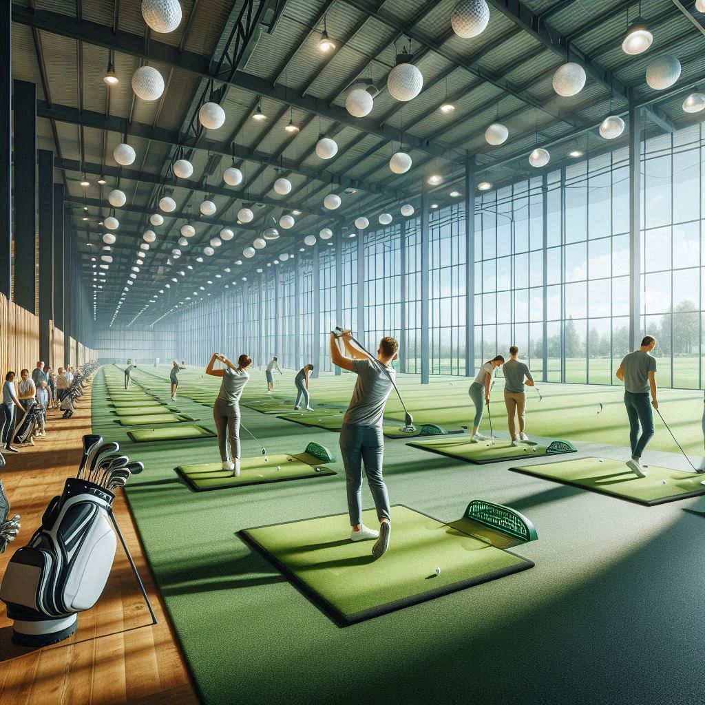 실내골프연습장 배경