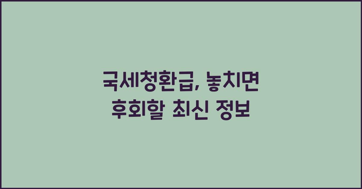 국세청환급