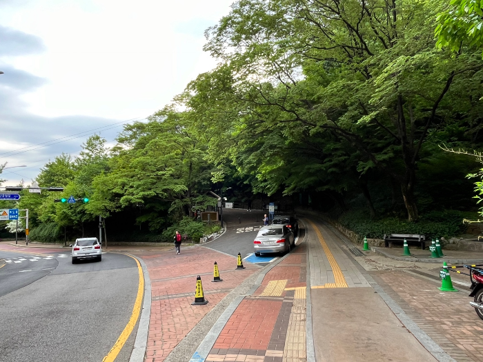 남산둘레길 입구의 모습