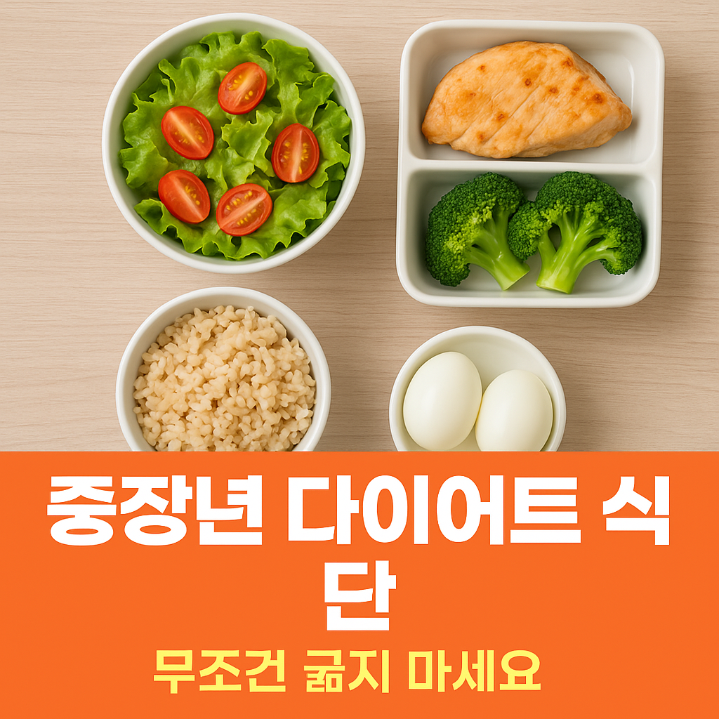 중장년 다이어트 식단, 무조건 굶지 마세요