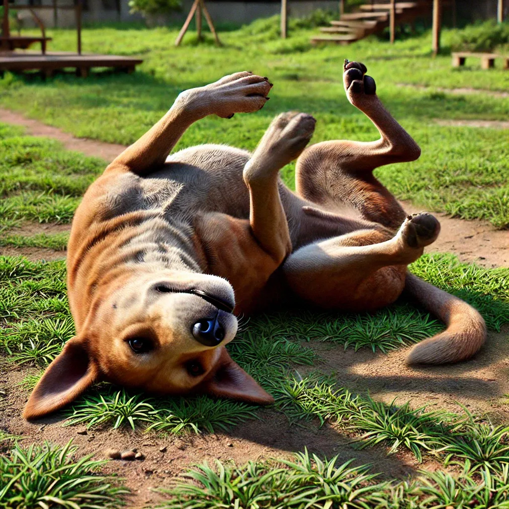 강아지가 몸을 땅에 비비는 이유와 의미 알아보기