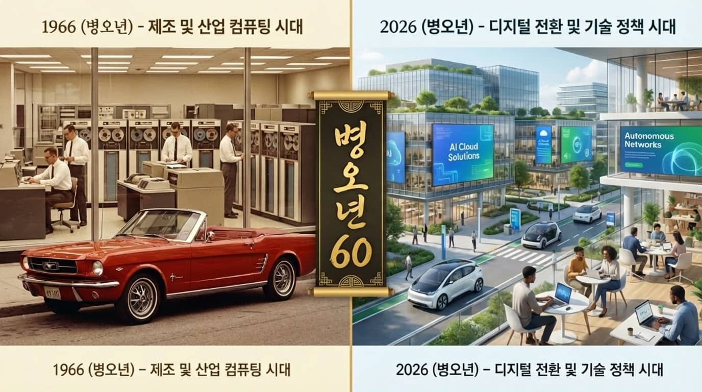 1966년 병오년과 2026년 병오년 60년 주기 육십갑자 사이클 경제 패턴 비교