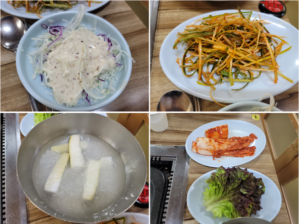 황금오리농장 기본반찬